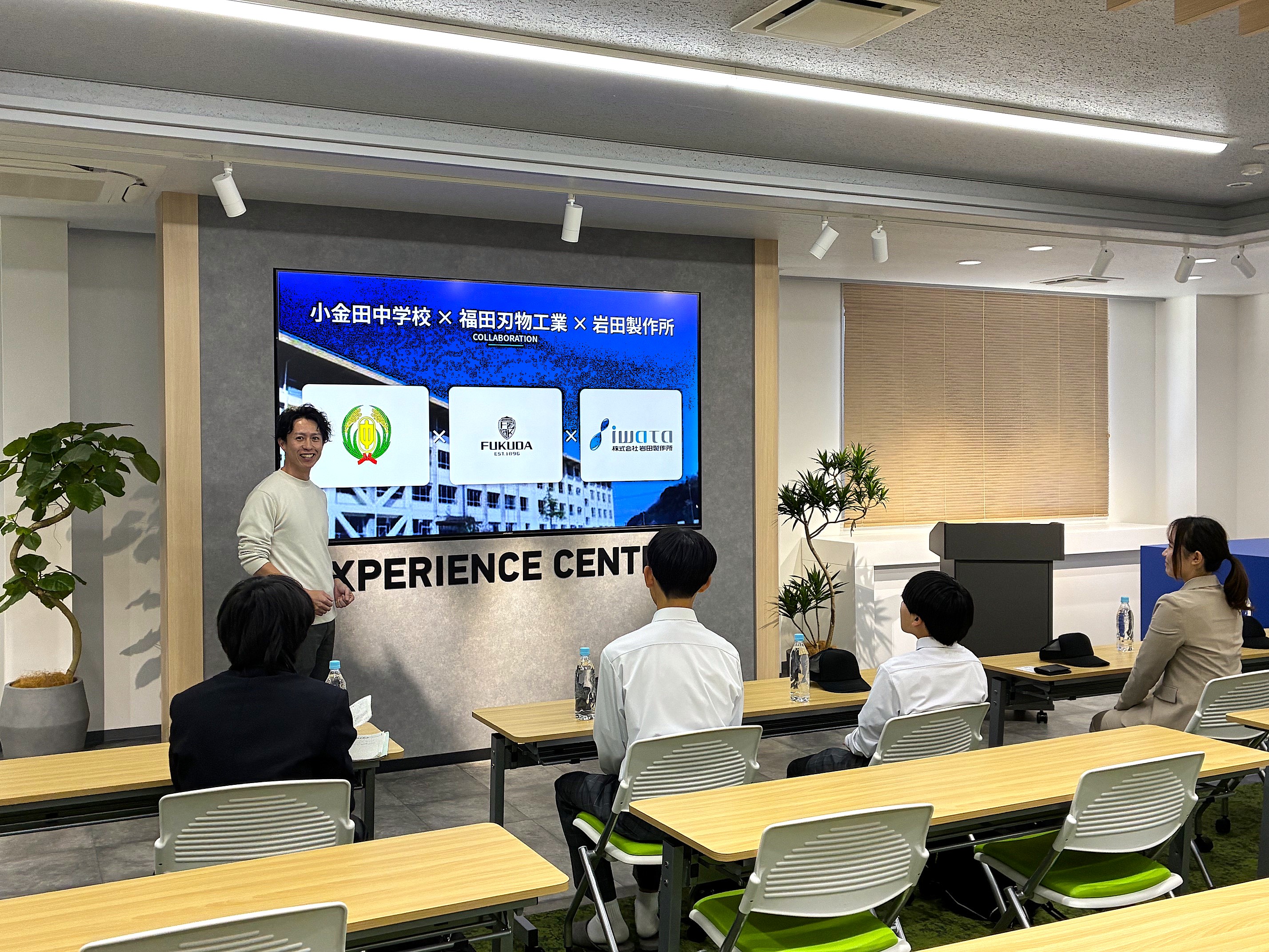 福田刃物工業様＆小金田中学校　工場見学に来られました！